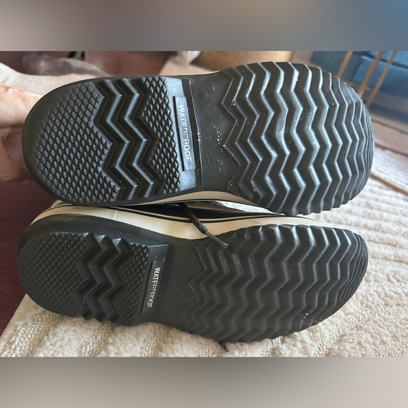 Sorel Winter Boots Womens Mens Size 11 Fits 9.5-10 Houndstooth Black White Warm - Picture 5 of 8